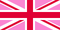 Rosa Union Jack for homser i Storbritannia (Pink Jack eller Gay Pride flag of the United Kingdom)