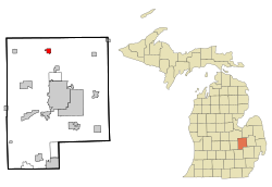 Location of Clio, Michigan