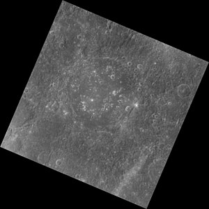 Giotto crater at a high sun angle