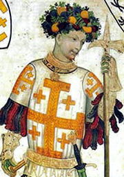 Godefroy de Bouillon portant un Tabar
