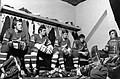 Helsinki IFK players getting ready for a game in 1971