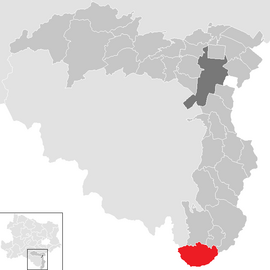 Poloha obce Hochneukirchen-Gschaidt v okrese Viedenské Nové Mesto (klikacia mapa)