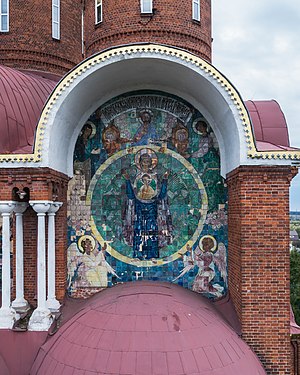 326. Майоликовые панно в закомарах Воскресенской (Красной) церкви, Вичуга Автор — A.Savin