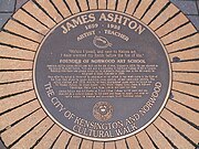 James Ashton commemorative plaque