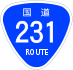 National Route 231 shield