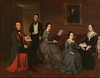 La familia de Jorge Flaquer, 1842-45. Museo del Romanticismo, Madrid.
