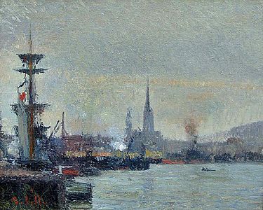 Le Port de Rouen, collection privée