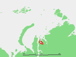 Záliv na mapě Karského moře