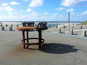 Kalla's toren, Katwijk, begin/eindpunt van de route