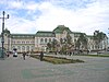 Khabarovsk railway station and square on the Far Eastern Railway