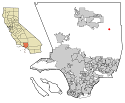 Location within Los Angeles county