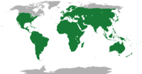 Range of the lizards, all species