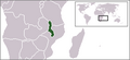Localização do Malawi