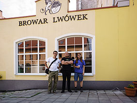 CLI, Jagro i Grzegorz Ickiewicz - piwowar Browaru Lwówek.