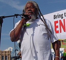 Malik Rahim, former Black Panther Party activist, ran for Congress in 2008 with the Green Party Malik rahim (cropped).JPG