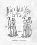 Front cover of "Maple Leaf Rag" (1899)