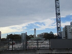 Chantier de la future station de métro.