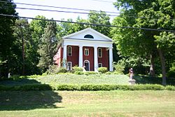 Middlebury Academy: first high school in the Holland Purchase, now listed in the National Register of Historic Places is in وائیومنگ، نیو یارک, نیویارک