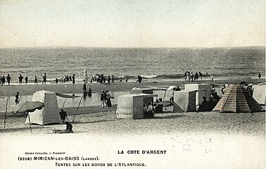 Tourisme balnéaire à Mimizan-les-Bains, sur la Côte d'Argent