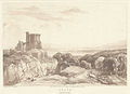 A view of Neath with a castle in the foreground, 1836 by Peter DeWint (1784-1849)