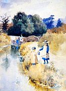 Tiddlers, watercolour