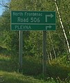 Former Highway 506, now signed North Frontenac Road 506 as it is under the jurisdiction of North Frontenac Township