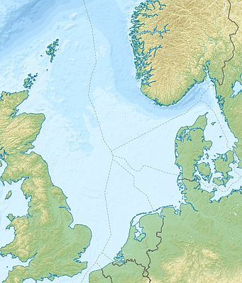Harta de localizare Marea Nordului