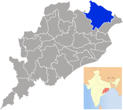 Location in Odisha, India
