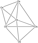 Os6(CO)18, carbonyls omitted Os6corrected.png