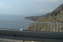 Sveti Marko, pohled na jihozápadní pobřeží z mostu Krk