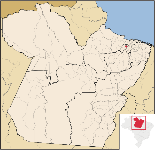 Localização de Santa Bárbara do Pará no Pará