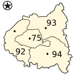 Localisation des équipes 2011-12 de la ligue