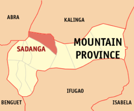 Sadanga na Província da Montanha Coordenadas : 17°10'5"N, 121°1'35"E