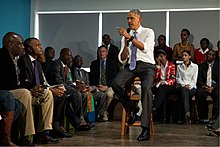 President Barack Obama in Nairobi, July 2015 President Obama visits Nairobi Kenya July 2015 (20848405843).jpg