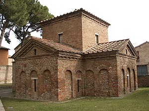 Mausoleo de Gala Placidia en Rávena.