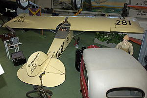 Nachbau der Rieseler R III/22 im Luftfahrtmuseum Hannover-Laatzen