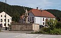 Rožmberk nad Vltavou, la escultura: kašna se sochou svatého Floriána