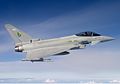 Royal Air Force Eurofighter Typhoon inflight over Scotland