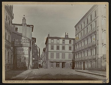 La rue Montgaillard, par Paul Bacard (1908, archives municipales).