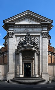 Sant'Andrea al Quirinale, fasaden.