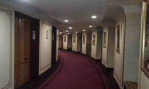 Second Tier corridor, facing West from Door 6.