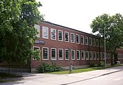 Södra Ängby skola, Blackebergsvägen 100, Södra Ängby (1946), arkitekt Ture Ryberg.