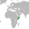 Location map for Serbia and Somalia.