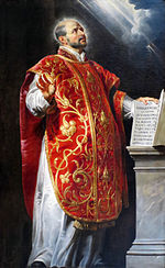 Portrat of Saint Ignatius by Peter Paul Rubens
