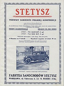 דגם "Ralf-Stetysz" בפרסומת של היצרן (ינואר 1928)