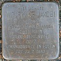 Stolperstein für Wolfgang Jakobi, Luisenstr 120, Dinslaken