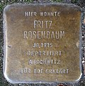 Stolperstein für Fritz Rosenbaum (Karolingerring 10)