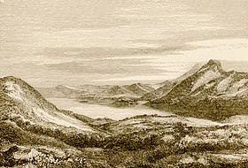 Gravure du golfe Pagasétique et du mont Othrys par Christopher Wordsworth en 1882.