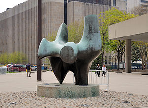 English: Toronto: New City Hall, sculpture of ...