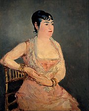Édouard Manet : Femme en rose, 1880.